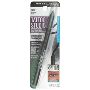 2 x Maybelline Tattoo Sharpenable Gel Pencil Waterproof Eyeliner 823 Aurora Flip